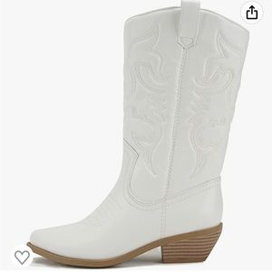 NEW Soda Reno White Cowboy Boots